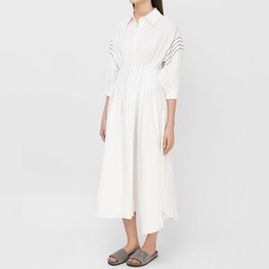 Brunello Cucinelli White Long Sleeve Dress